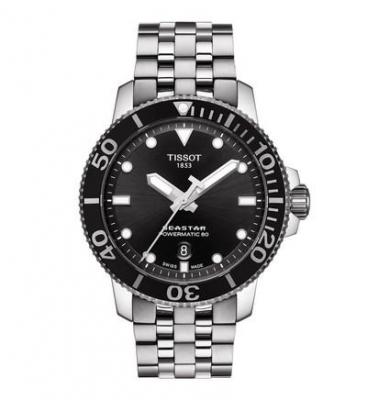 TISSOT Montre Homme Seastar Noir T1204071105100 Gris 