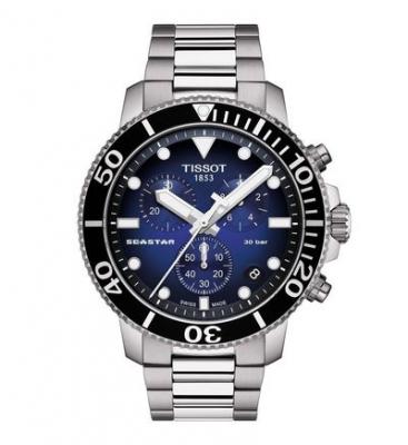 TISSOT Montre Homme Seastar Bleu T1204171104101 Gris 