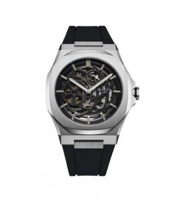 D1 MILANO Montre Homme Skeleton Noir A-SKRJ10 Gris 