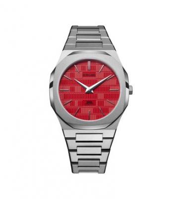 D1 MILANO Montre Homme Ultra thin Rouge A-UTBJSO Gris 