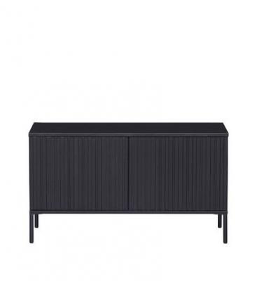 WOOOD New Gravure - Meuble TV en bois L100cm - Couleur - Noir