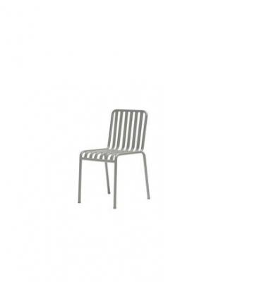 HAY Chaise de jardin en m&eacute;tal gris Palissade - 