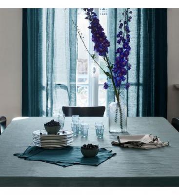 MADURA - Panneau CARLINA - Bleu Vert et Bourdon Noir - 150x280 cm