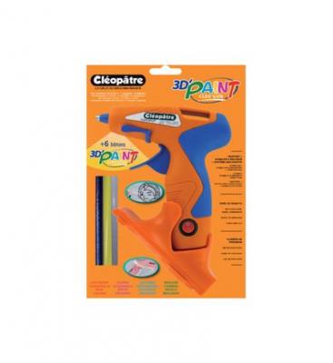 CLEOPATRE Pistolet Cleo'gun colle et peinture + base + recharges - Cl&eacute;op&acirc;tre