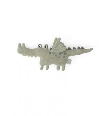 OYOY Peluche crocodile vert en coton et en polyester H10x28x4cm