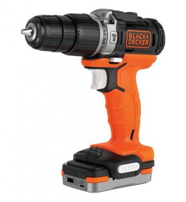 BLACK+DECKER Perceuse &agrave; percussion sans fil 12V Lithium 2 vitesses 