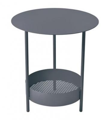 FERMOB Gu&eacute;ridon Salsa - Rond - Acier - Carbone - 50x50cm