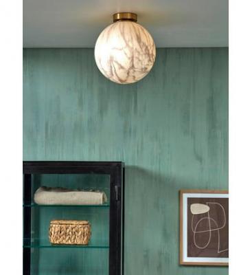 IT S ABOUT ROMI  Plafonnier CARRARA Boule Effet Marbre 28 x 32CM