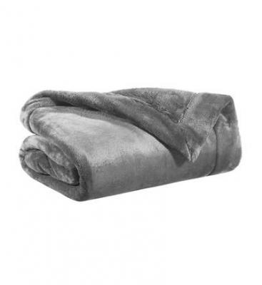 VIVARAISE Plaid tender gris 150 x 200 cm 