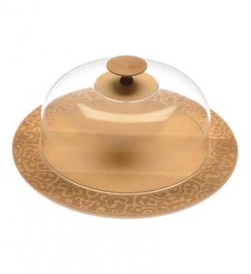 ALESSI Plateau &agrave; fromages DRESSED IN WOOD bois de h&ecirc;tre &Oslash;41,8 cm