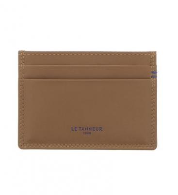 LE TANNEUR Porte-cartes Martin Cuir  Marron