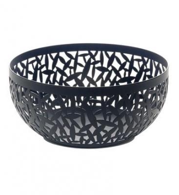 ALESSI  - Corbeille &agrave; fruits Cactus !, acier laqu&eacute; noir &Oslash; 21 cm