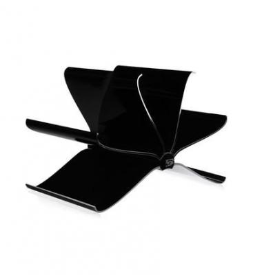Kartell Porte-revues Front Page - noir brillant