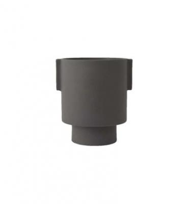 OYOY LIVING Cache-pot en c&eacute;ramique anthracite 15 cm Inka Kana - OYOY