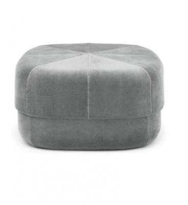 NORMANN COPENHAGEN Pouf en velours 65 cm gris Circus Grey - 