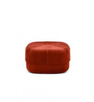 NORMANN COPENHAGEN  - Circus Pouf grand, velours rouge rouille