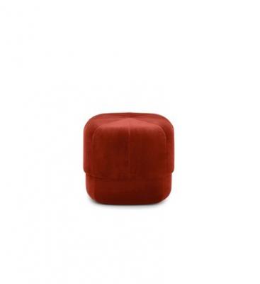 NORMANN COPENHAGEN Pouf - CIRCUS Small Diam 46cm x H 40cm Velours Velours rouille