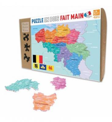 PUZZLE MICHELE WILSON MICHELE WILSON Puzzle Carte de la Belgique - 24 Pi&egrave;ces - D&egrave;s 4 ans