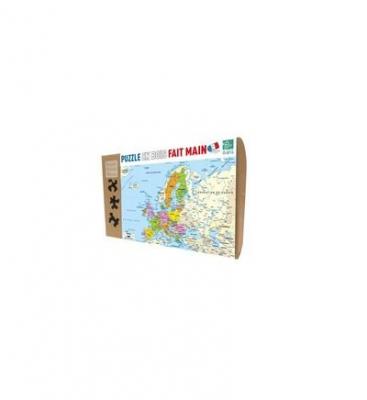  Puzzle en bois 50 pi&egrave;ces : Carte d'Europe aille Unique Coloris Unique