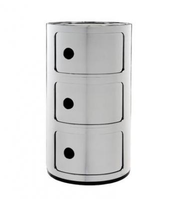 Kartell - syst&egrave;me d'&eacute;l&eacute;ments modulables Componibili 5967, chrome