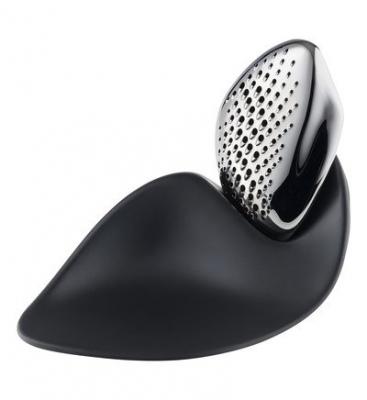 ALESSI  Forma ZH03 - R&acirc;pe Design, Acier Inoxydable 18/10 et Base en M&eacute;lamine