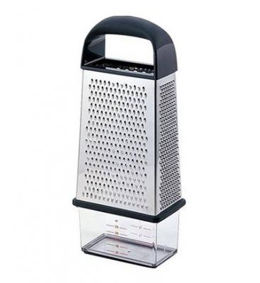 OXO  Good Grips Bo&icirc;te &agrave; r&acirc;pe 4 faces avec r&eacute;cipient argent&eacute;
