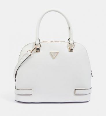 GUESS  Sac &agrave; main blanc avec poche arri&egrave;re et bandouli&egrave;re. Couleur: Blanc