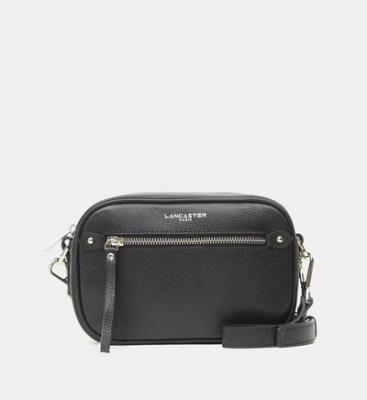 LANCASTER Sac cam&eacute;ra Firenze en cuir grain&eacute; Noir 