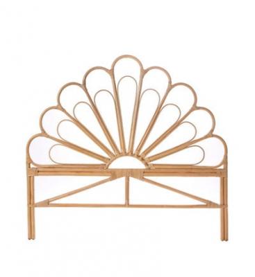 DRAWER Singaraja - T&ecirc;te de lit design en rotin 148cm - Couleur - Naturel