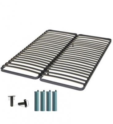 EBAC    Sommier + jeu de pieds 70+70x190 CONFORT 2x20 lattes