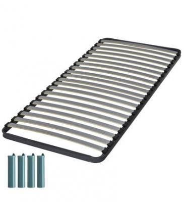 EBAC LITERIE EBAC   Sommier + jeu de pieds 80+80x200 CONFORT 2x21 lattes