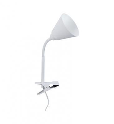 PAULMANN Spot pince Vitis avec bras flexible - E14 - 20W - Blanc