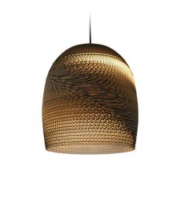 GRAYPANTS  Bell10 lumi&egrave;re pendentif brun carton &Oslash;27x28cm