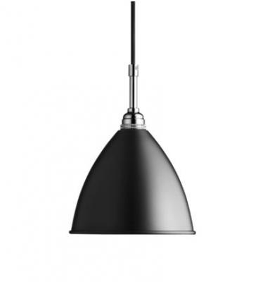 GUBI Suspension noire base argent&eacute; en laiton 21cm BL9 - 