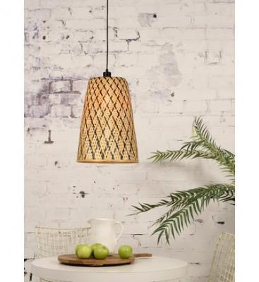 GOOD & MOJO Suspension 1x e27 bambou naturel  Kalimantan D.34 cm