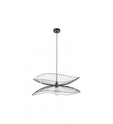 FORESTIER Suspension 1x e27 m&eacute;tal noir  Libellule D.56 cm