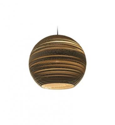 GRAYPANTS  Moon18 lumi&egrave;re pendentif brun carton &Oslash;45x40cm