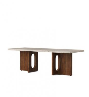 Audo Table basse Androgyne - Pierre Kunis Breccia - Noyer