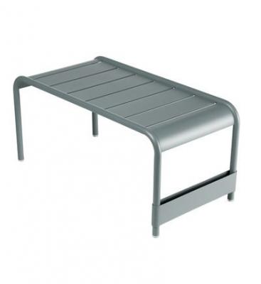 FERMOB  - Table basse large / banc de jardin Luxembourg, gris orage