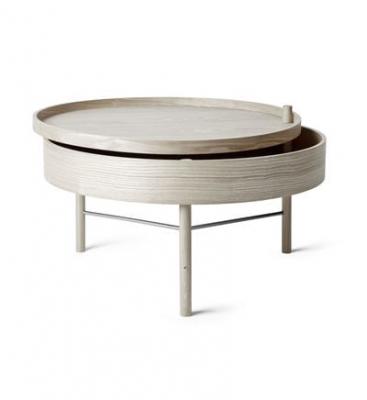Table basse en ch&ecirc;ne naturel Tournante - Audo