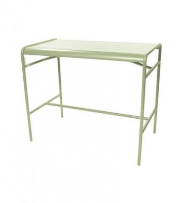 Fermob Table de bar LUXEMBOURG haute - 65 vert tilleul