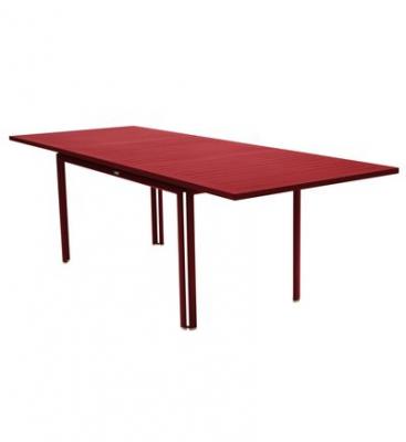 FERMOB Table de jardin  COSTA Alonge 160/240x90 - Piment