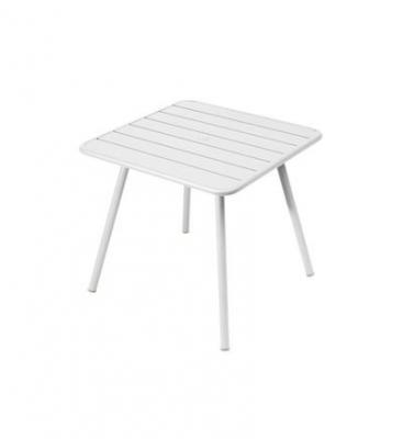 FERMOB  Table LUXEMBOURG - 01 blanc coton - 80 x 80 cm