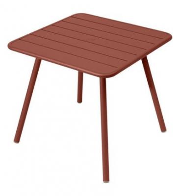 FERMOB  Table LUXEMBOURG - 20 ocre rouge - 80 x 80 cm