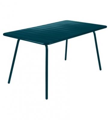 FERMOB  Table LUXEMBOURG - 21 bleu acapulco - 143 x 80 cm