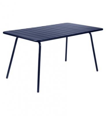 FERMOB  Table LUXEMBOURG - 92 bleu abysse - 143 x 80 cm