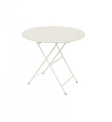 Emu - Table pliante arc en ciel, &oslash; 80 x h 74 cm, blanche