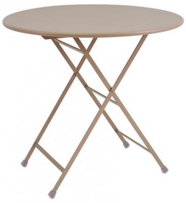 Emu Table pliante Arc en Ciel ronde - taupe