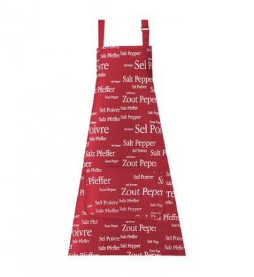 WINKLER Tablier rouge Sel & Poivre 85 cm 