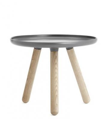 Table d'appoint grise et fr&ecirc;ne S Tablo Grey - Normann Copenhagen